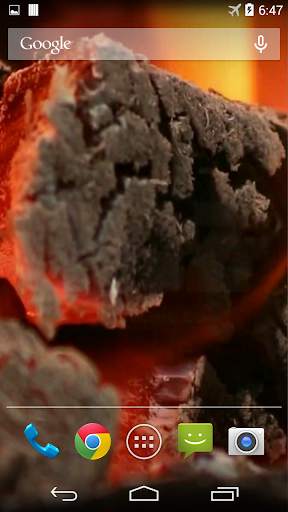 Burning Wood Video Wallpaper screenshot 2