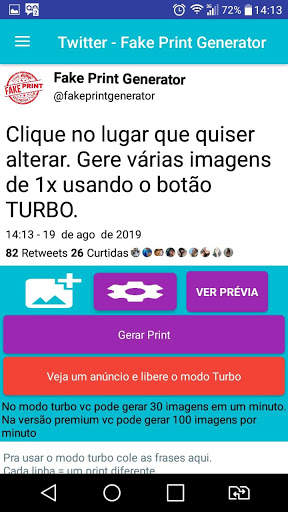 Fake Print Generator - For Social Networks screenshot 2