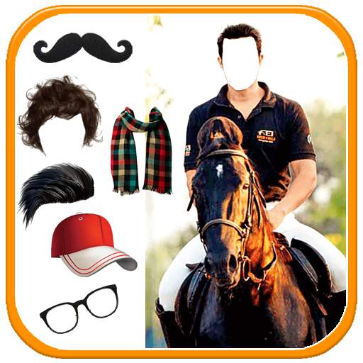 Man With Horse Photo Suit New 1.8