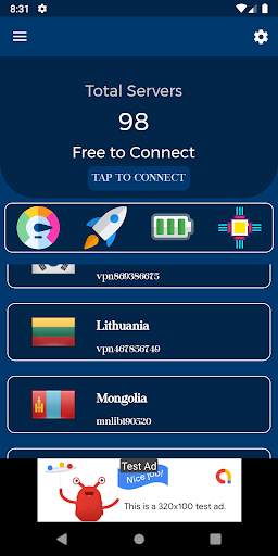 1- Touch s VPN Thunder Fast Turbo Super Speed VPN screenshot 1
