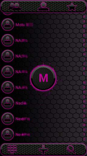 THEME DARK SPACE PINK EXDIALER screenshot 2