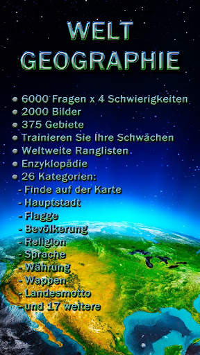 Welt Geographie - Quiz-Spiel screenshot 1