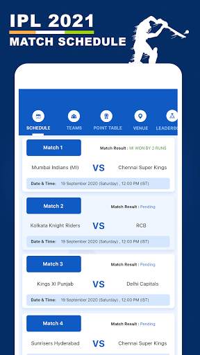 Live Score, Indian Cricket League 2021 Live Match screenshot 1
