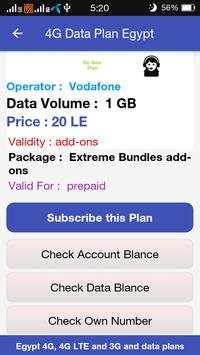 4G Data Plan Egypt screenshot 5