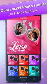 Dual Love Locket Photo Frames - Love Photo Editor 3 تصوير الشاشة