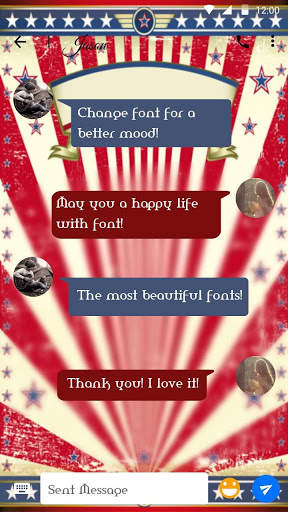 Amerika Font for FlipFont , Cool Fonts Text Free screenshot 2