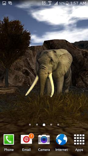 African Elephant 3d Lwp Lite screenshot 5