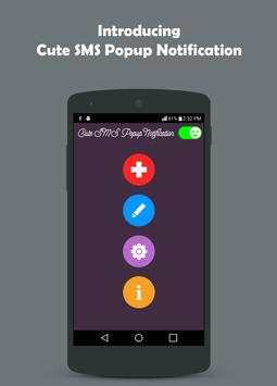 Cute SMS Popup Notification screenshot 1