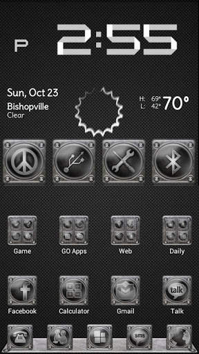 Screwed Steel Launcher Theme screenshot 1
