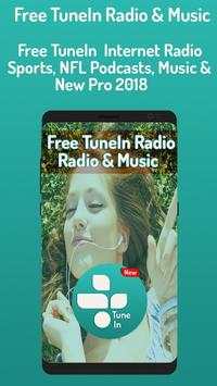 Free Tunein-Radio Music/Stream NFL Tips 2018 screenshot 1