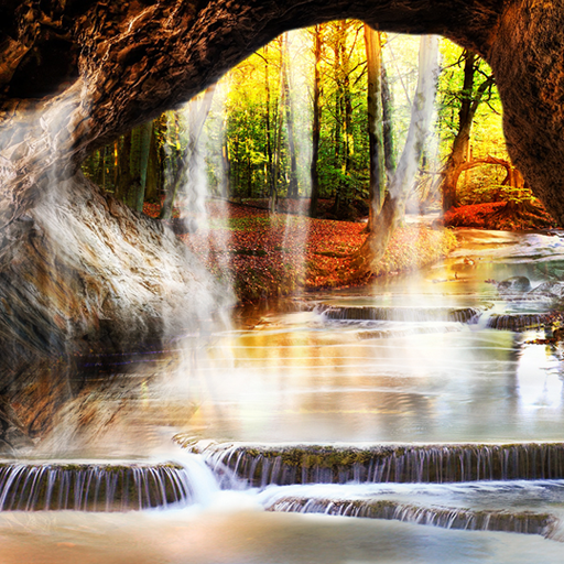 Forest 3D Waterfall Wallpaper icon