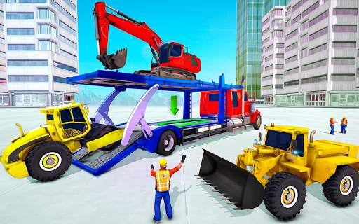 Grand Truck Transport Heavy Excavator Games screenshot 6