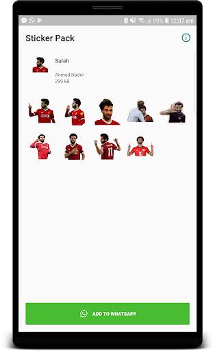 Mo Salah stickers for WhatsApp screenshot 1