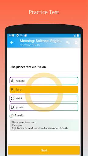 IELTS Advanced Words: Flashcards - Examples скриншот 5