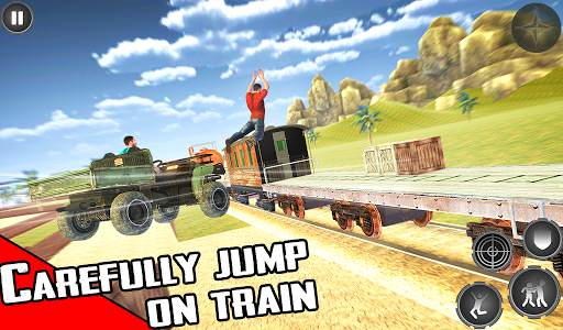 Train Shooting Game: Free Fire Train Gold Robbery screenshot 7