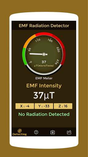 EMF Detector - Radiation Meter App screenshot 2
