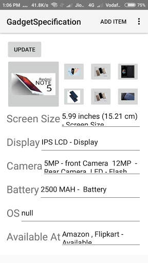 Gadget Specifications screenshot 8