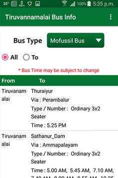 Tiruvannamalai Bus Info screenshot 7