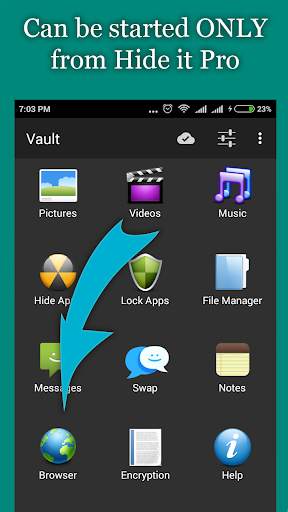 vBrowser for Hide it Pro скриншот 2