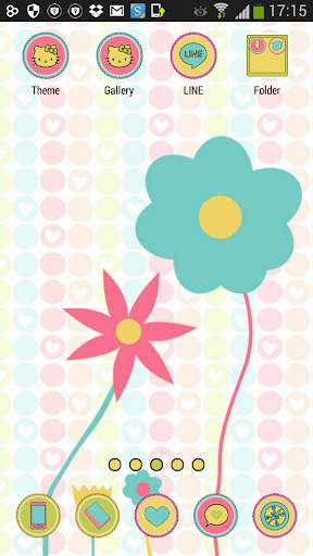 Free Colorful Flowers Theme 2 تصوير الشاشة