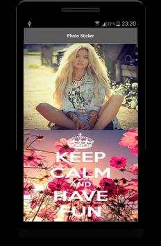 Keep Calm Photo Sticker Editor screenshot 1