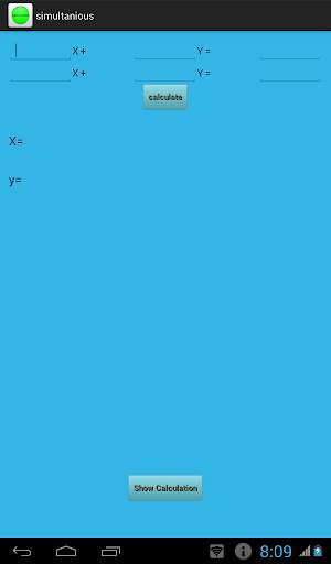 Simultaneous Equation Solver screenshot 1