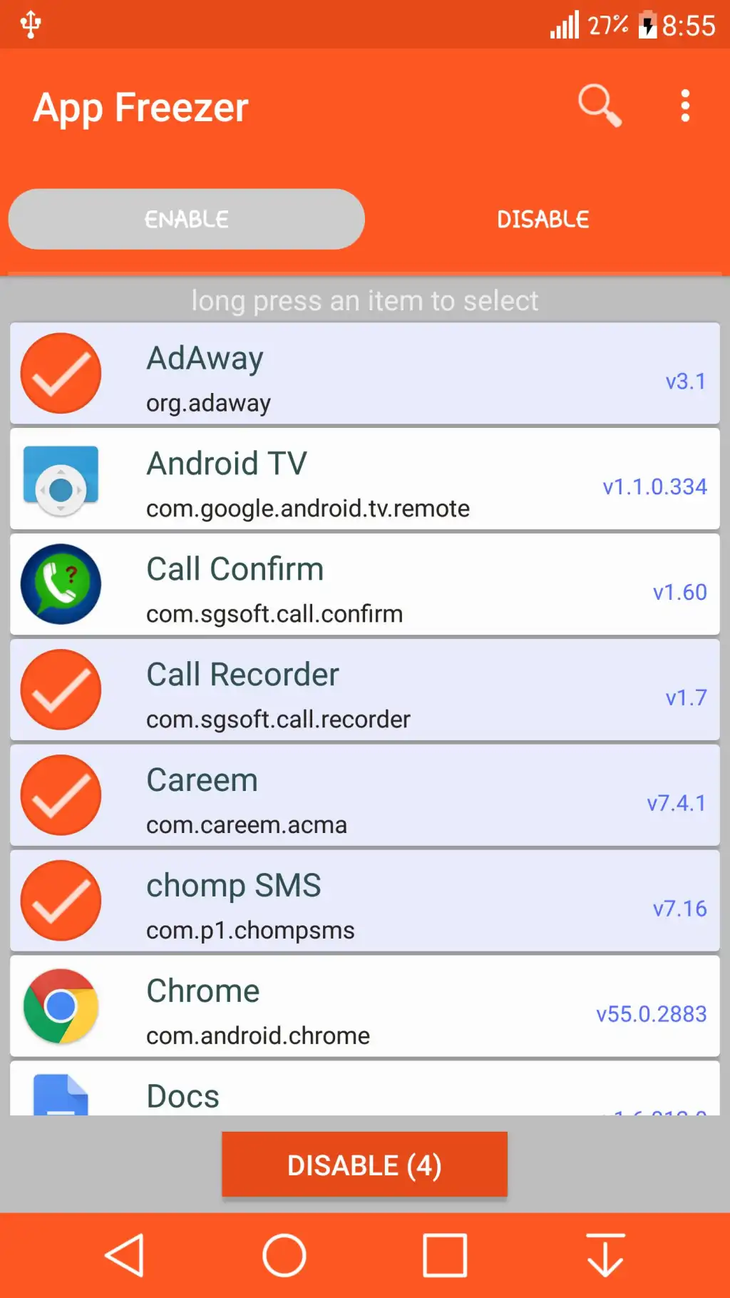 App Freezer (root) screenshot 3