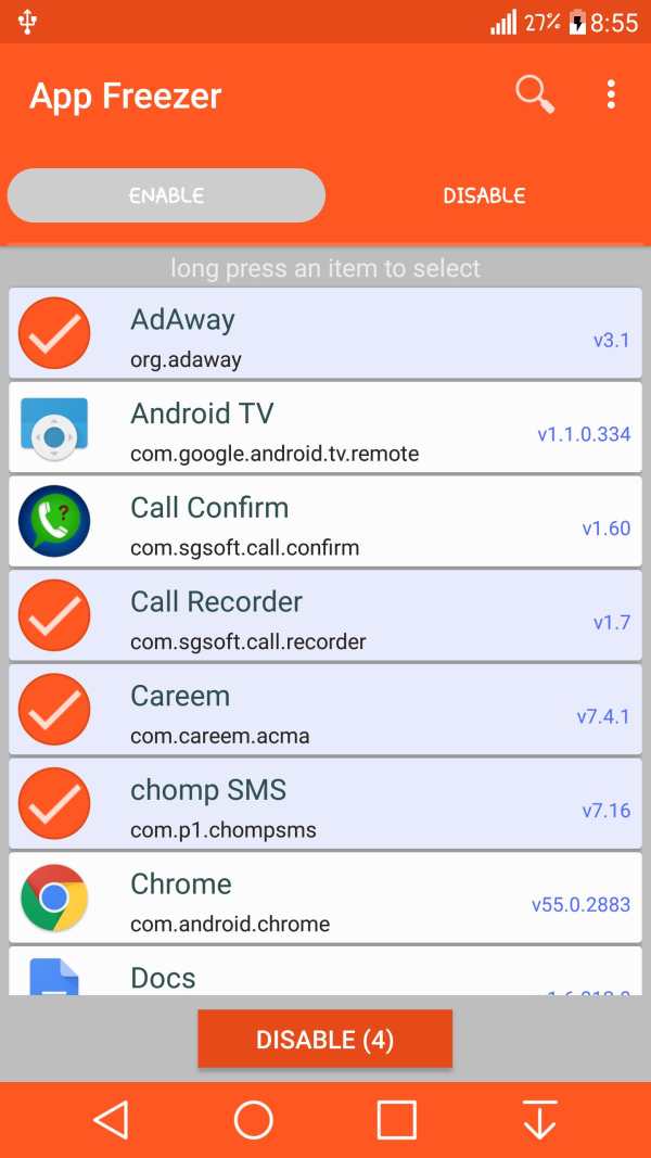 App Freezer (root) screenshot 3