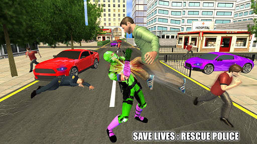 Flying Ninja Hero Crime Simulator Gangster Chase screenshot 3