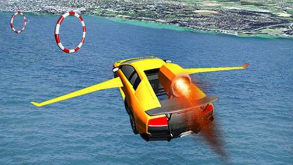 Flying Car Simulation 3d Game;Extreme Car Flyng screenshot 2