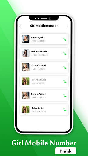 Girls Mobile Numbers- Find Mobile Number Simulator screenshot 3