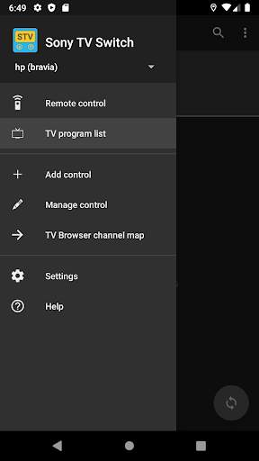 Sony TV Switch screenshot 1