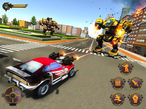 Robot Car War Transform Fight screenshot 8