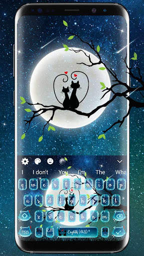 Moon Night Love Keyboard screenshot 1