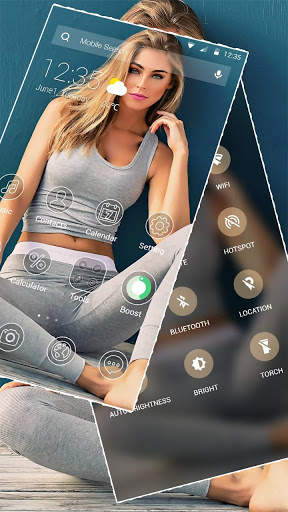 APUS Launcher Sexy Sports Girl Theme screenshot 3