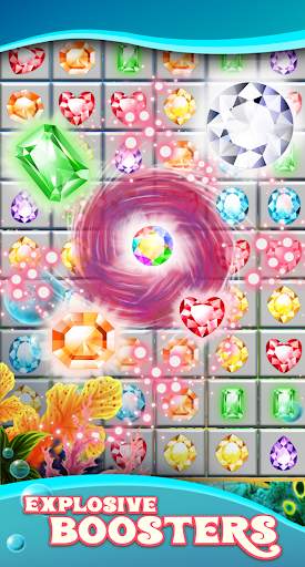 Jewels Star Atlantis Quest match 3 screenshot 3