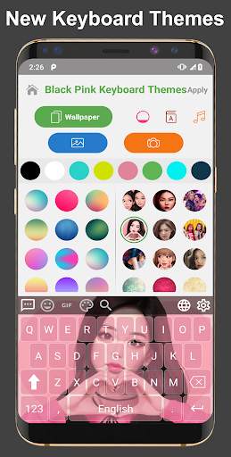 Black Pink Keyboard Theme screenshot 2