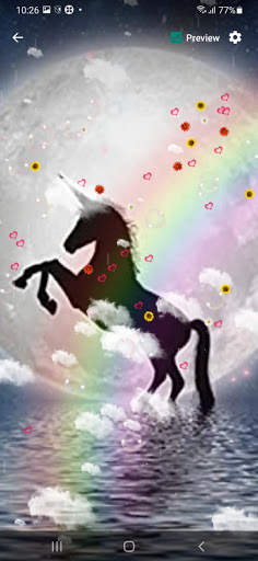 Unicorn Live Wallpaper screenshot 3