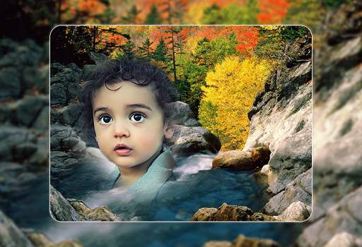 Waterfall photo frame-nature waterfall photoeditor screenshot 2