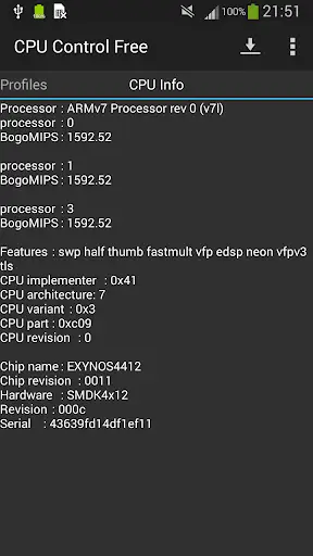 CPU Control Free screenshot 3
