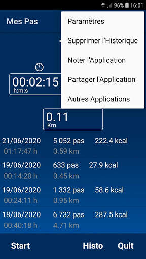 Mes Pas - Podometre Gratuit et sans Pub screenshot 4