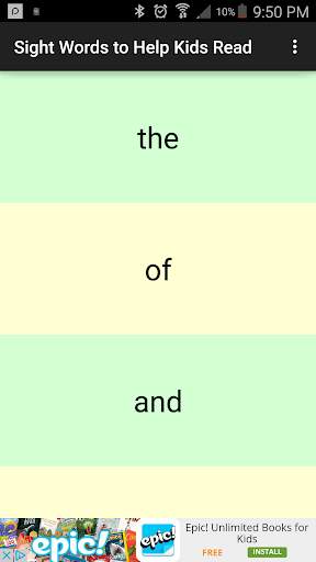 Sight Words to Help Kids Read screenshot 1