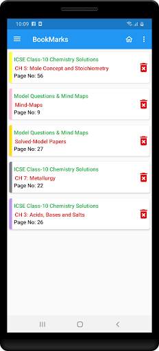 ICSE Class 10 Chemistry Solutions with mind maps 6 تصوير الشاشة