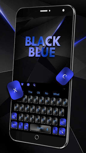 Black Blue Keyboard screenshot 3