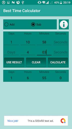 Best Time Calculator - Days-Hours-Minutes-Seconds 2 تصوير الشاشة