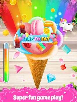 Rainbow Unicorn Rose Ice Cream - Cooking Games screenshot 4