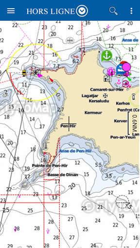 AIS Flytomap GPS Cartes nautiques et de pêche screenshot 1