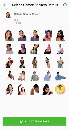 Selena Gomez Stickers App screenshot 4