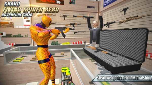 Flying Spider Hero Adventure Fight 2018 скриншот 1