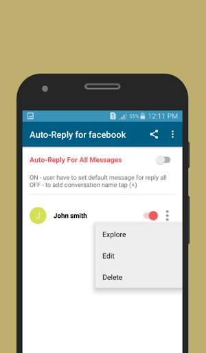 Auto-Reply for facebook स्क्रीनशॉट 5